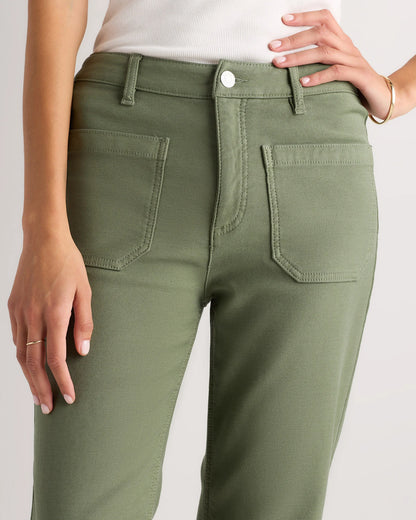 French Terry Wide Leg Pants - 0 / Deep Navy