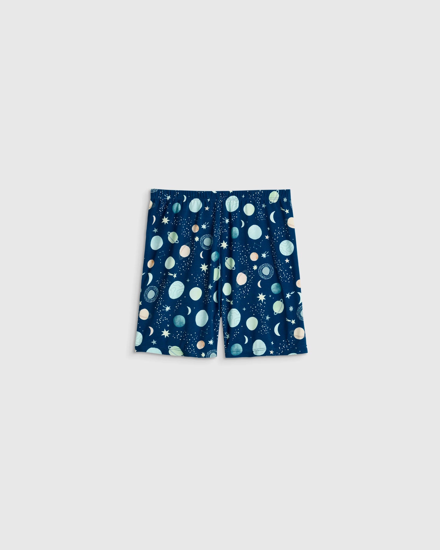 Bamboo Short Sleeve and Shorts Pajama Set - 2T / Lavender Hearts