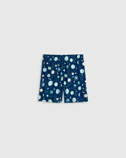 Bamboo Short Sleeve and Shorts Pajama Set - 2T / Lavender Hearts