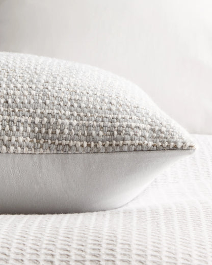 Wool Linen Textured Pillow Cover - 20x20 / Ivory