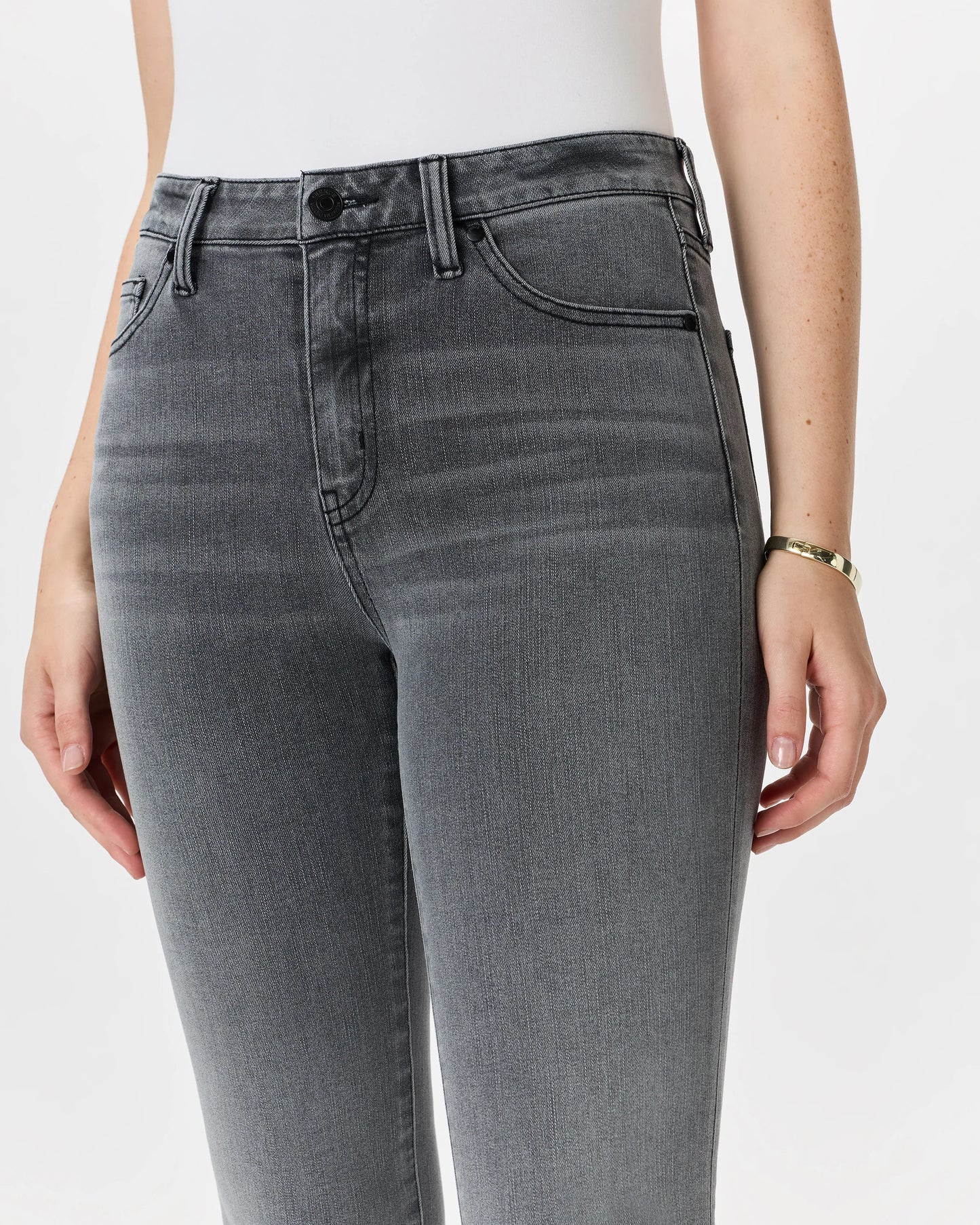 Bella Stretch Straight Jeans - 24 / Twilight Blue Fray