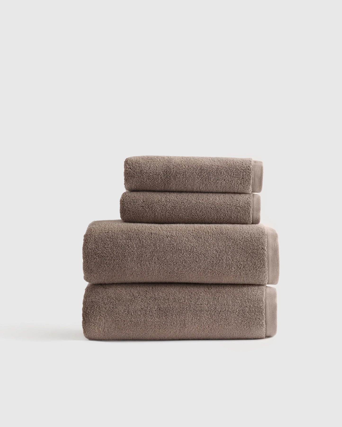 Plush Organic Turkish Cotton Bath Bundle (4 pieces) - One Size / White