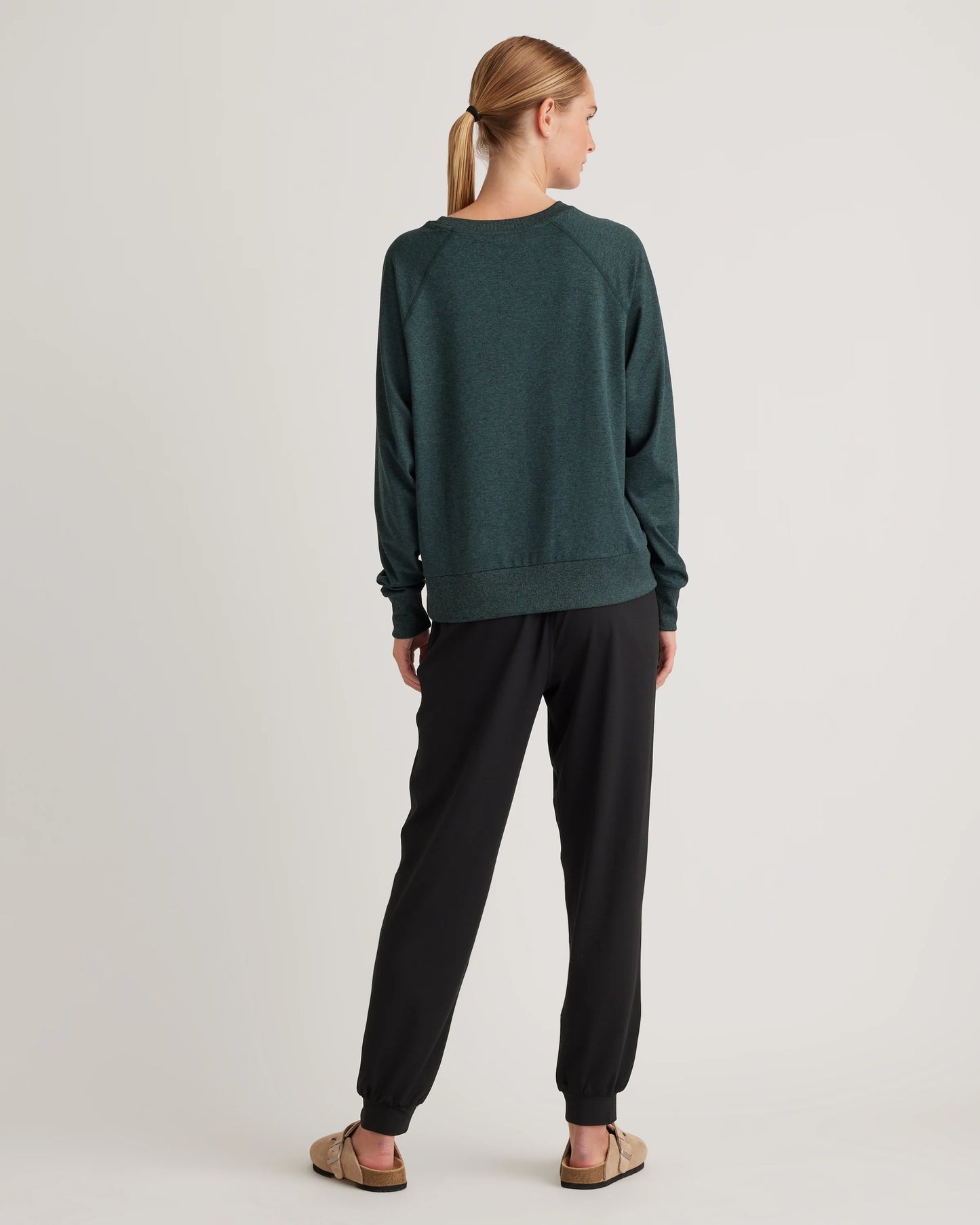 Flowknit Pullover Crew - XS / Heather Deep Navy