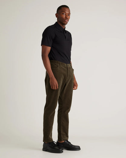 Organic Stretch Corduroy 5-Pocket Pants - 30X30 / Espresso