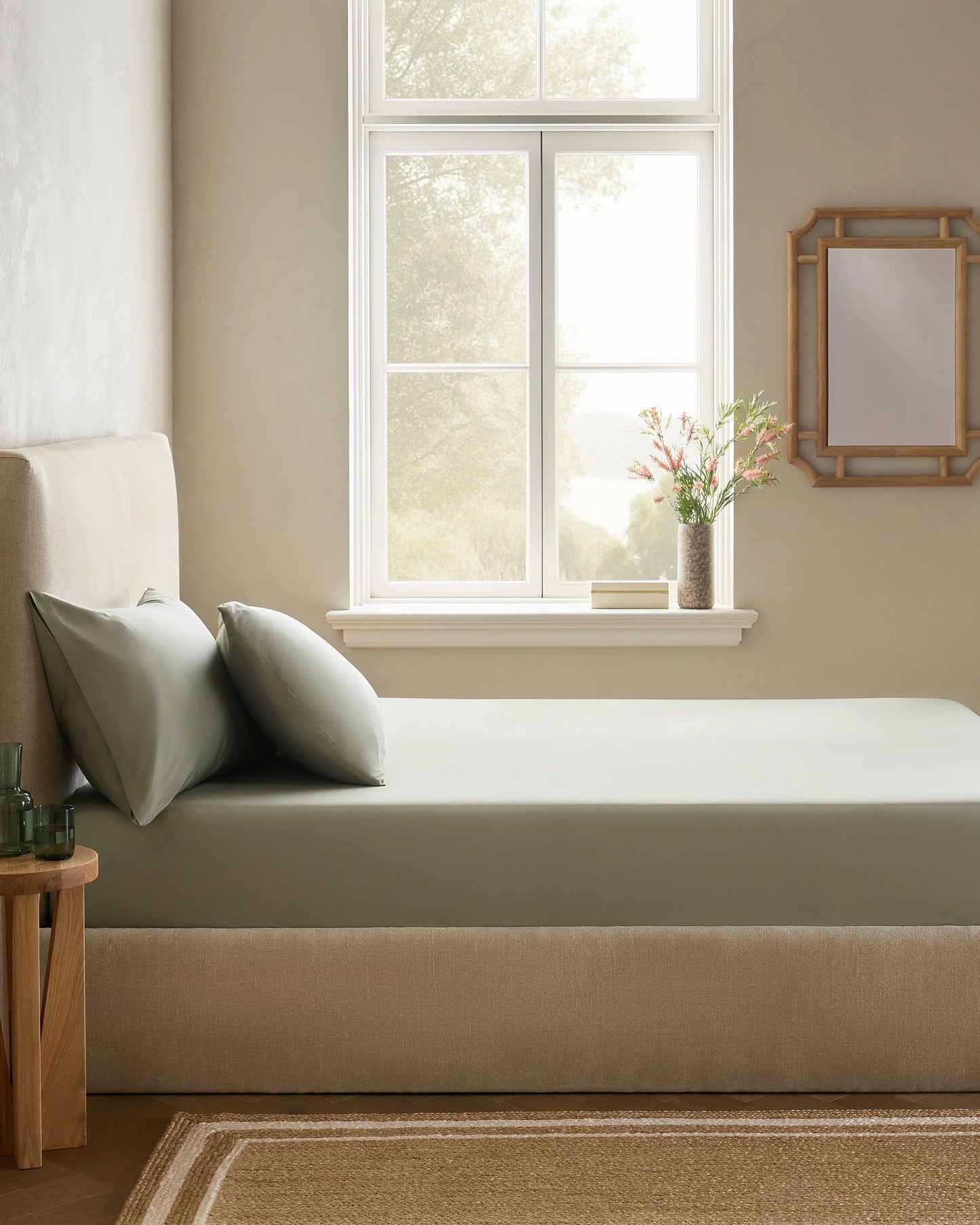 Bamboo Fitted Sheet Set - Twin / Sand