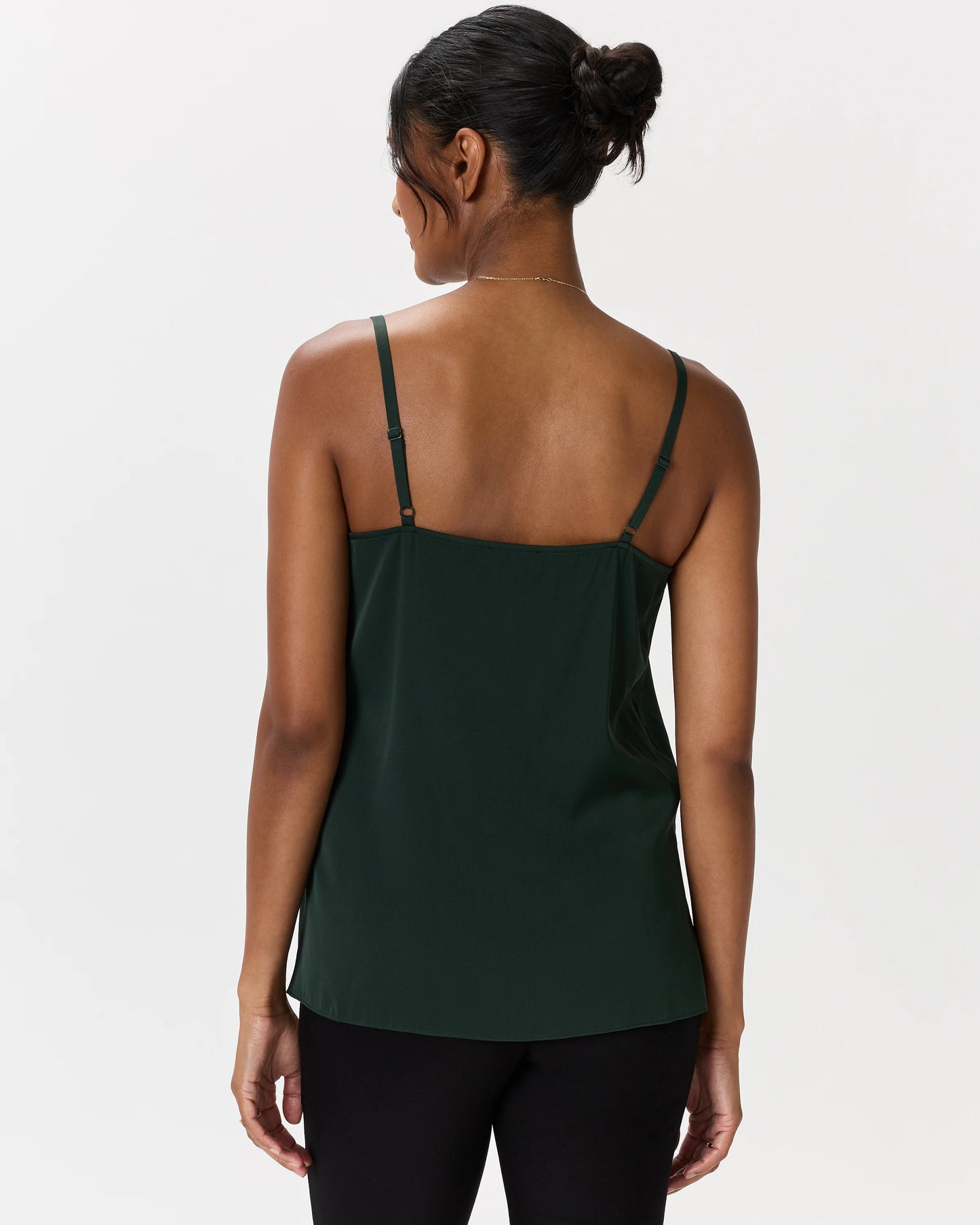Washable Stretch Silk V-Neck Maternity Cami - XS / Moonstone Blue