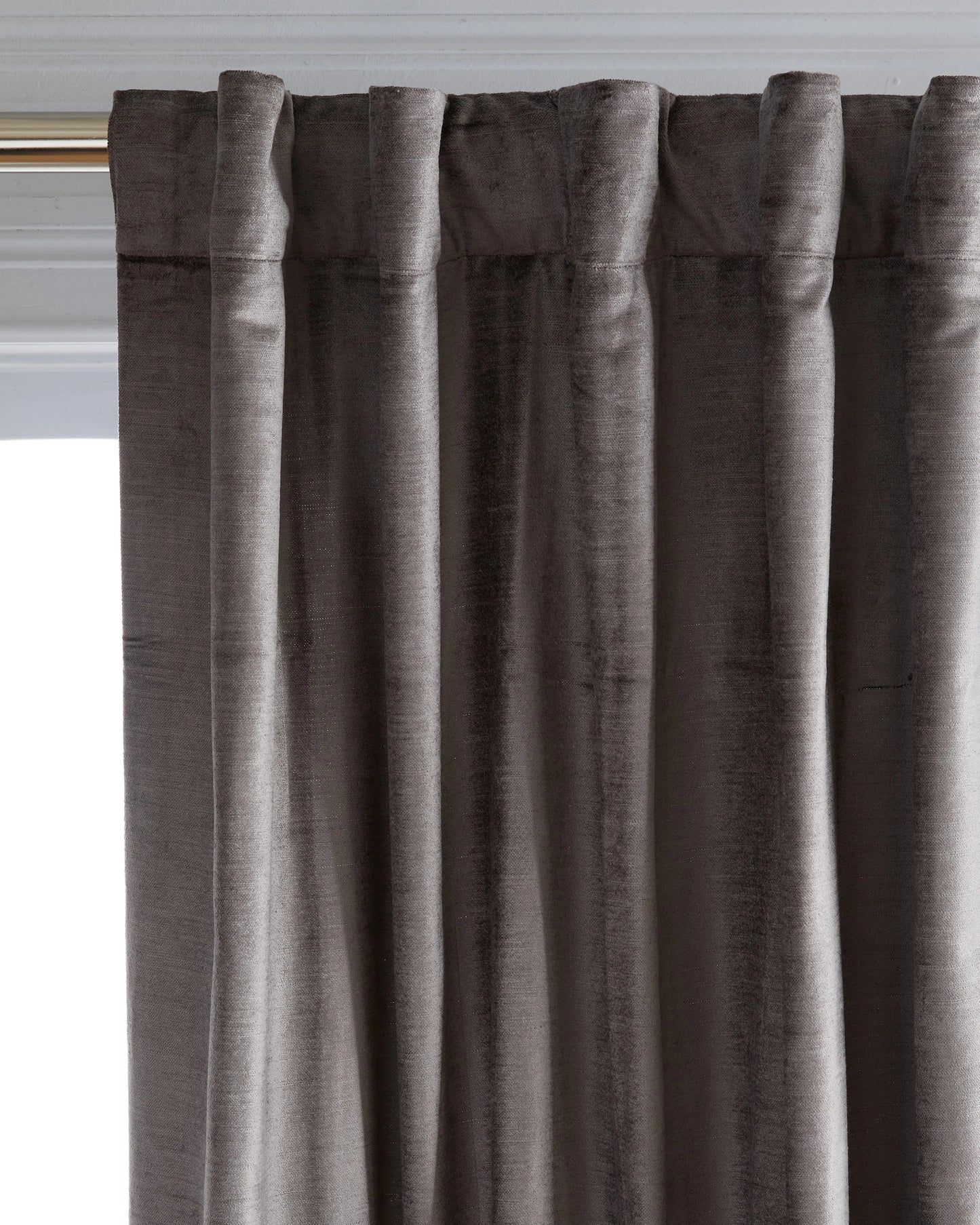 Luster Velvet Curtain - Single Panel - 48x84 / Champagne