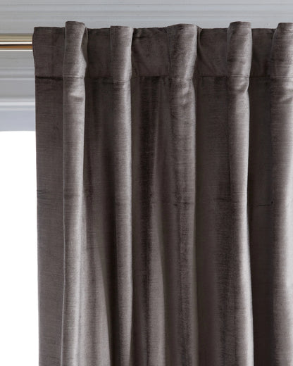Luster Velvet Curtain - Single Panel - 48x84 / Champagne