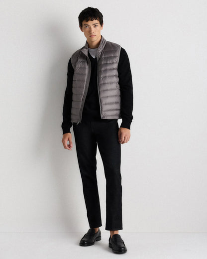 Lightweight Down Packable Puffer Vest - S / Overcast Grey
