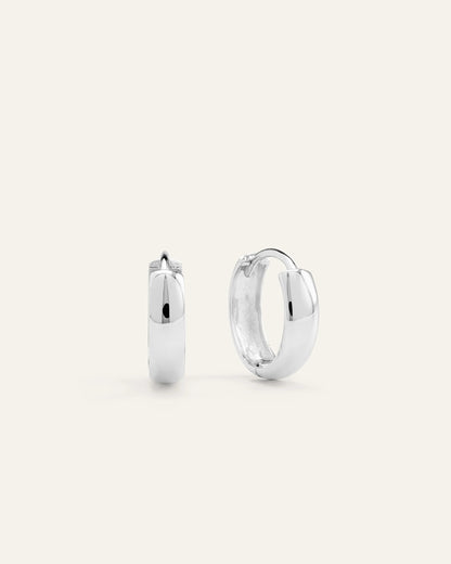 14K Gold Bold Hoops - One Size / Yellow Gold