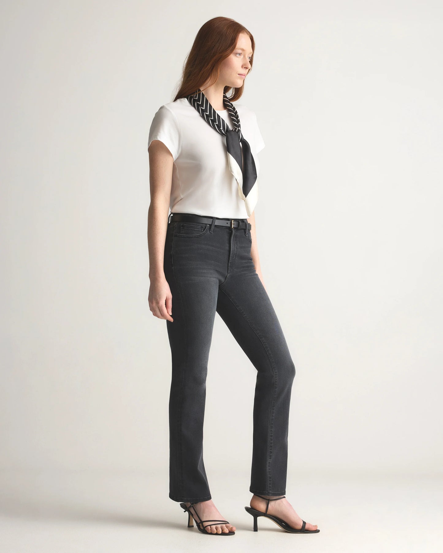 Bella Stretch Kick Flare Jeans - 24 / Deep Rinse