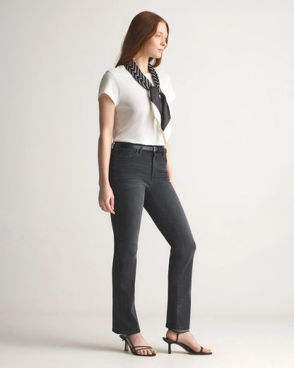 Bella Stretch Kick Flare Jeans - 24 / Deep Rinse