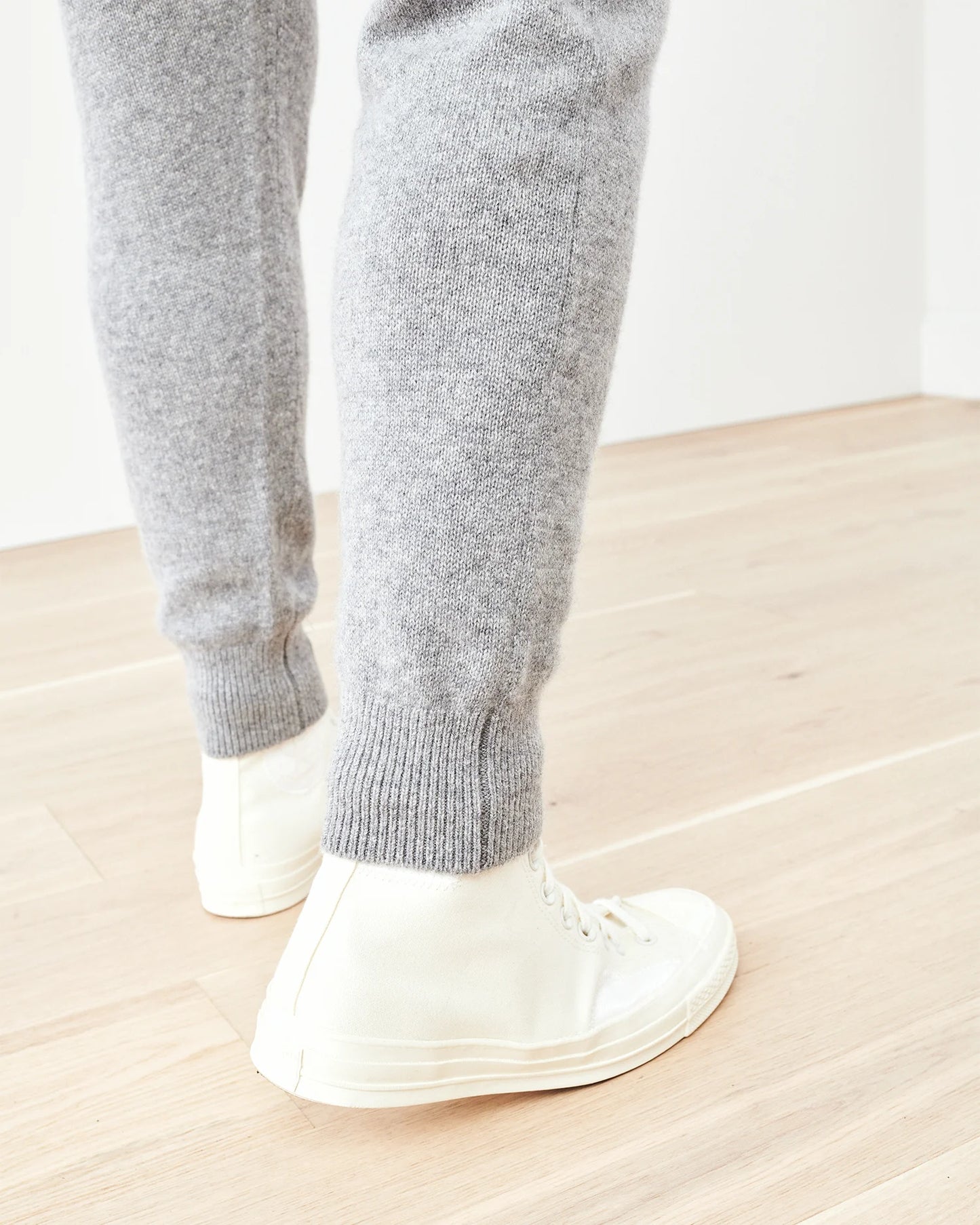 Mongolian Cashmere Jogger - S / Heather Truffle Brown