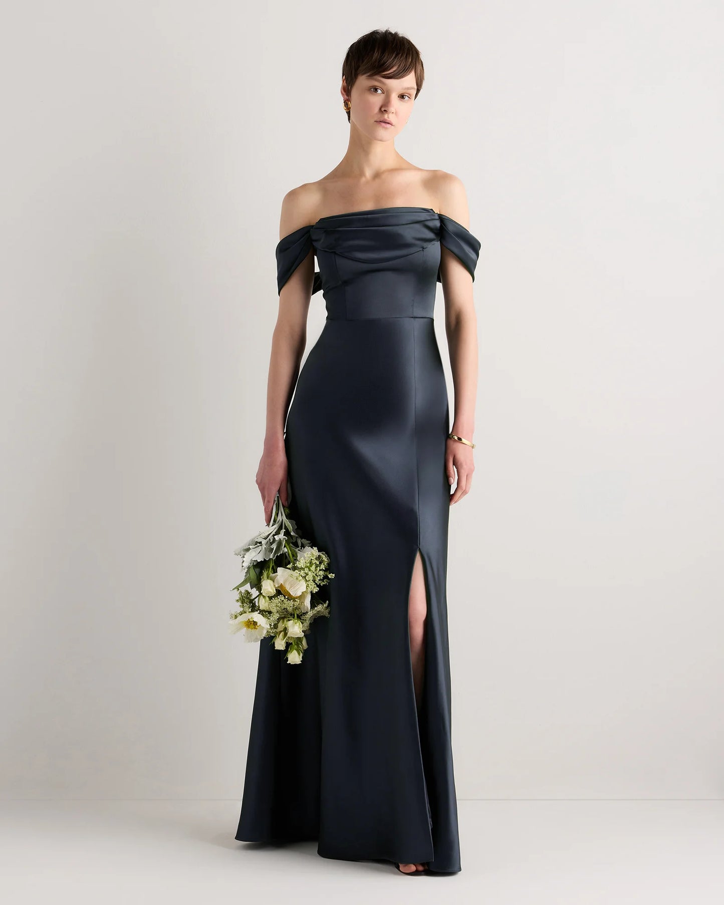 Aurora Stretch Satin Convertible Dress - 0 / Garden Sage Green