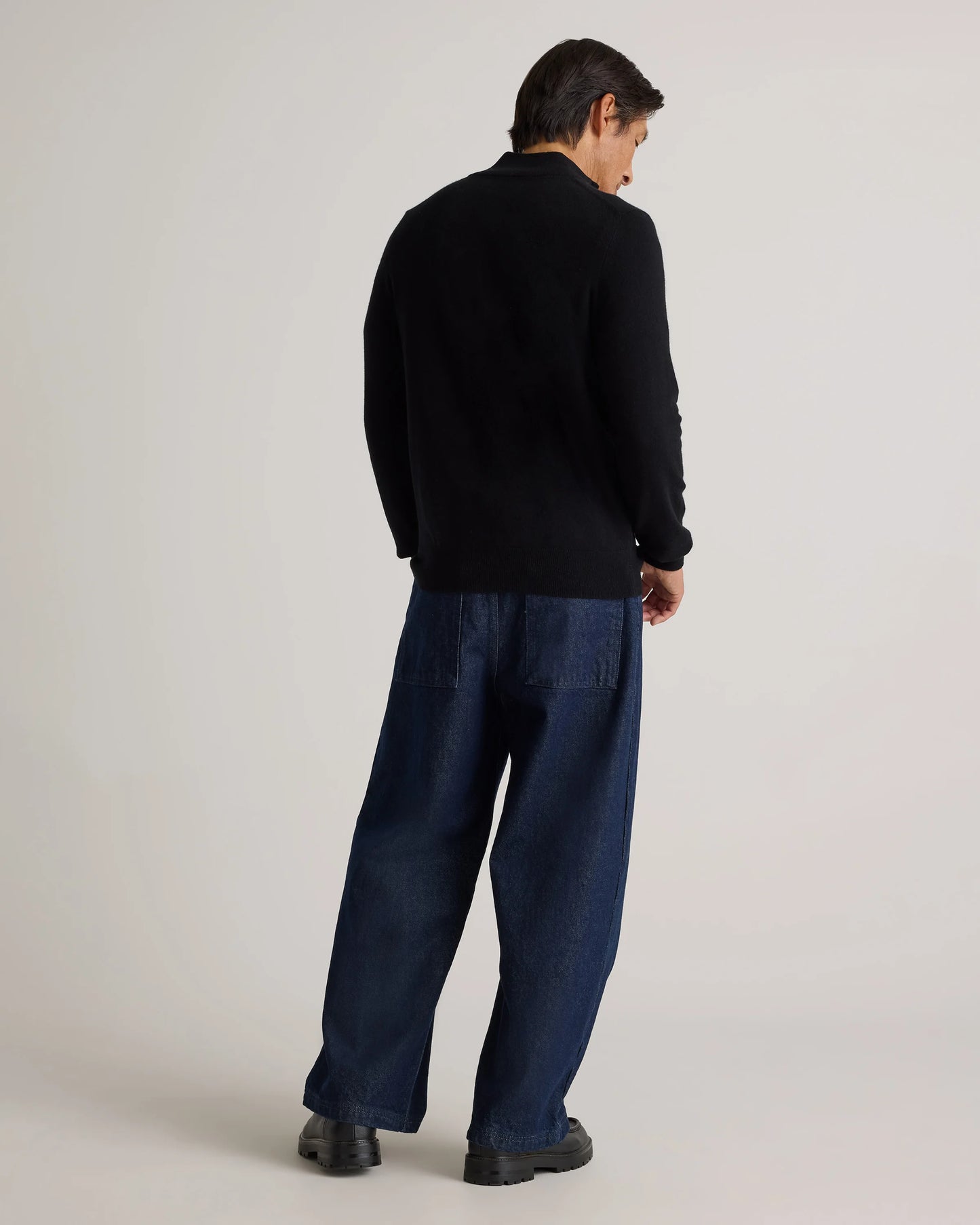 Mongolian Cashmere Full Zip Sweater - S / Teak