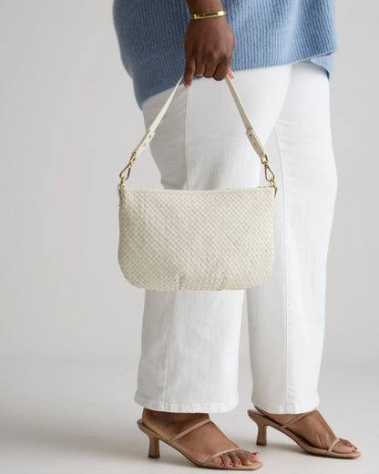 Sloane Handwoven Mini Shoulder Bag - One Size / Cognac