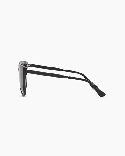 Luca Polarized Acetate Sunglasses - One Size / Black with Grey lens