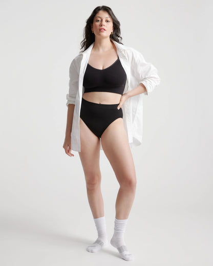 Smoothing Comfort High-Waisted Brief (6-Pack) - XS / Cocoa