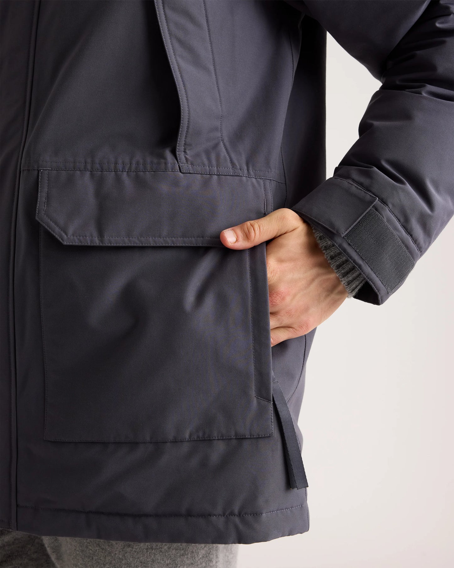 Responsible Down Hooded Parka - S / Storm Blue