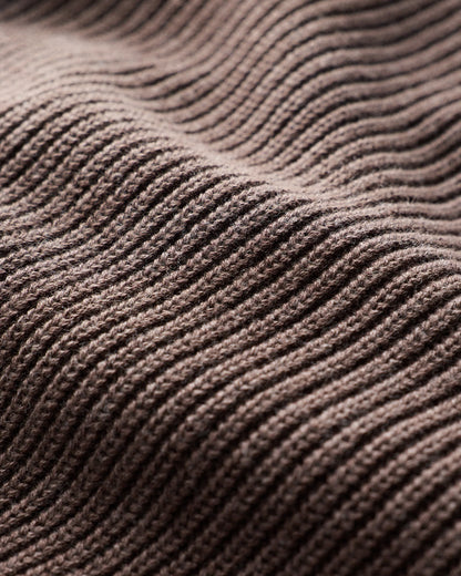 100% Organic Cotton Ribbed Crewneck Sweater - XS / Bahia Blue