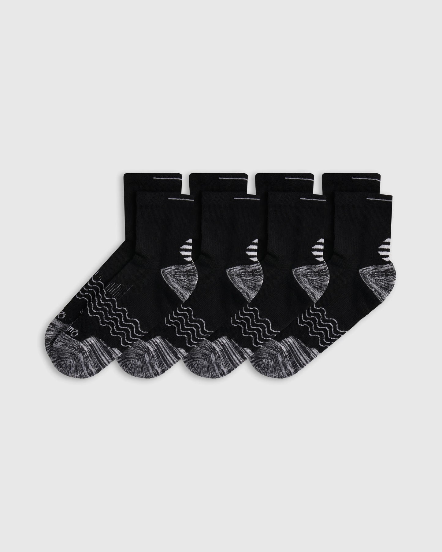 Performance Running Quarter Socks (4-Pack) - S / White