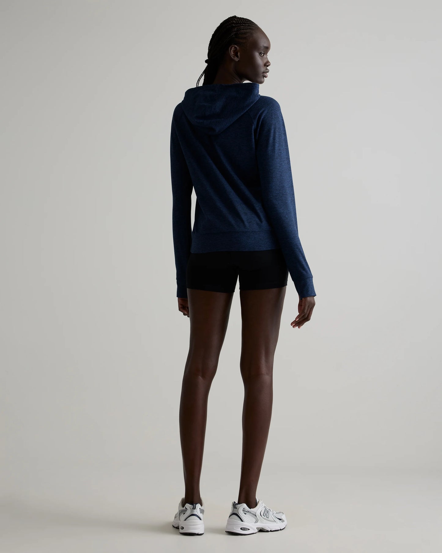 Flowknit Pullover Hoodie - XS / Heather Navy