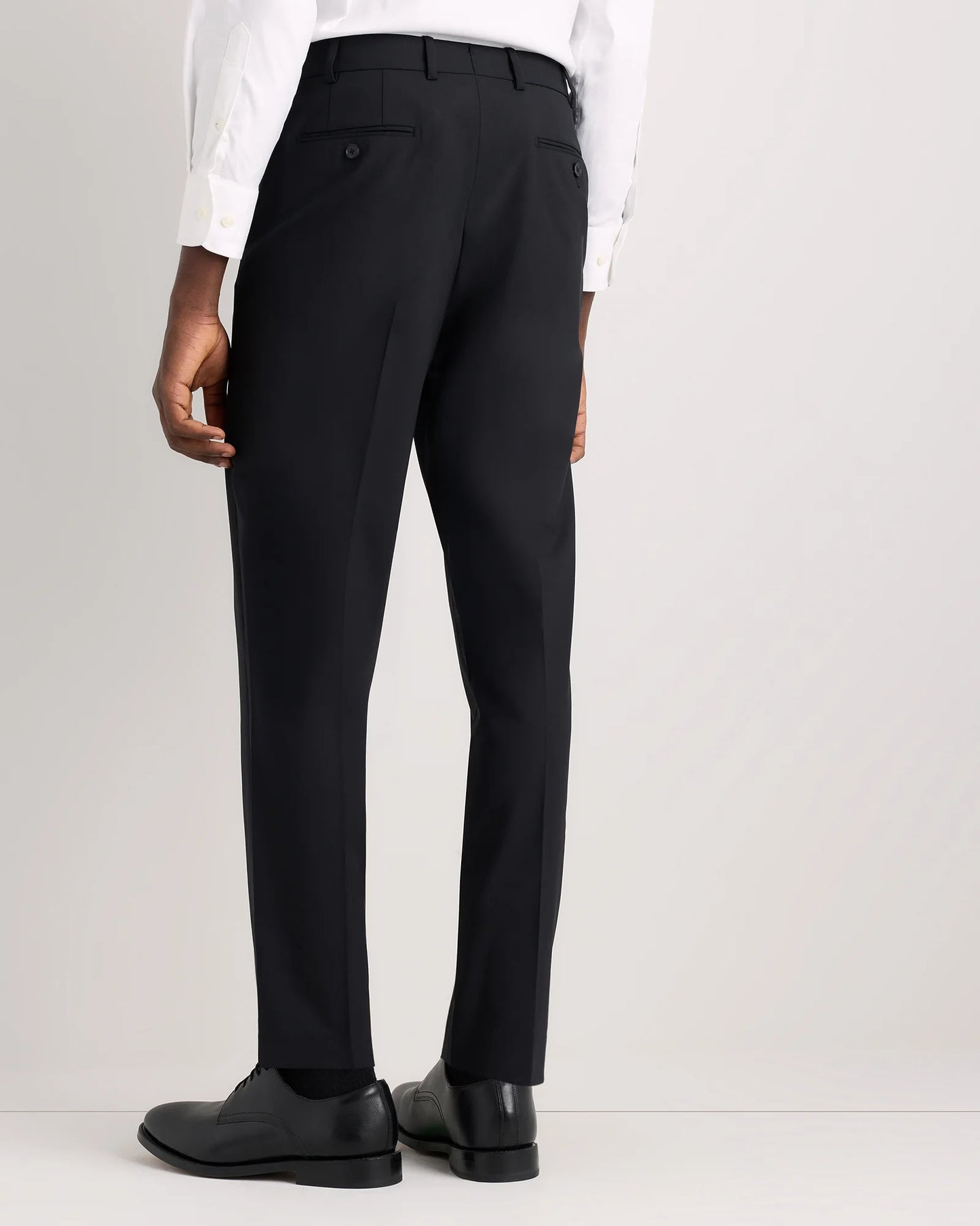 Stretch Wool Dress Pants - Straight - 30X30 / Black