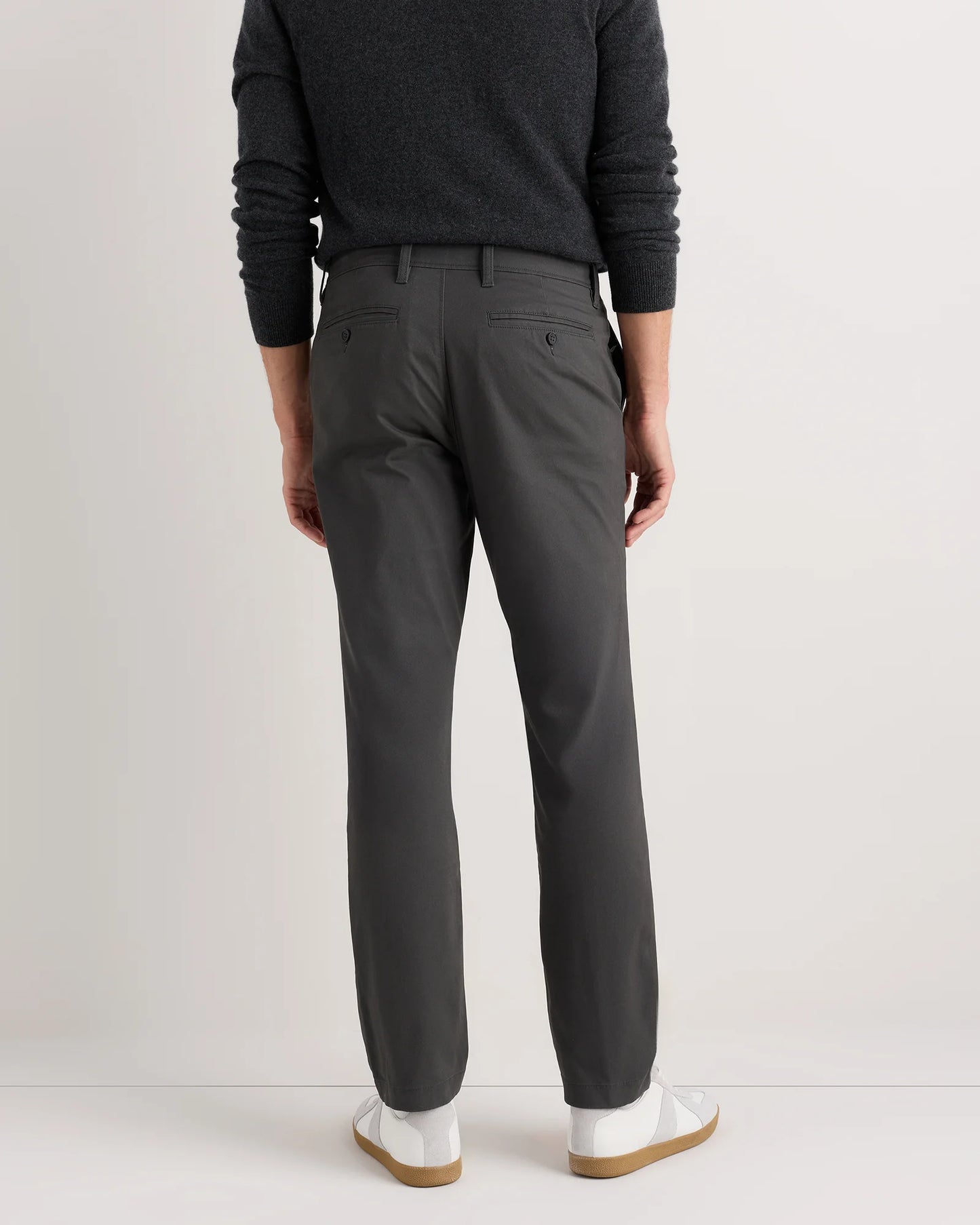Organic Cotton Stretch Chino Pants - Straight - 30X30 / Stone