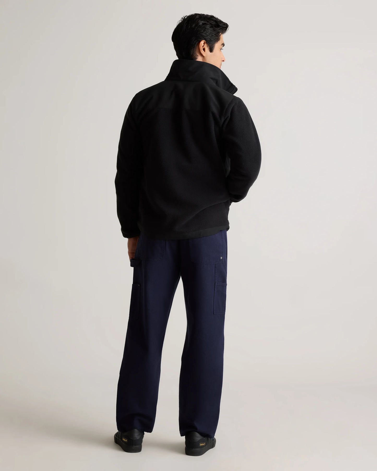 Polar Fleece Full-Zip Jacket - S / Gravel/Bold Black