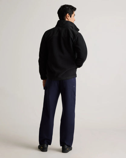 Polar Fleece Full-Zip Jacket - S / Gravel/Bold Black