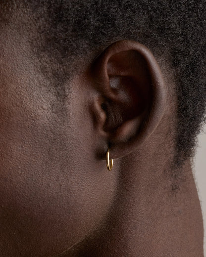 14K Gold Classic Hoops - 12mm / Yellow Gold
