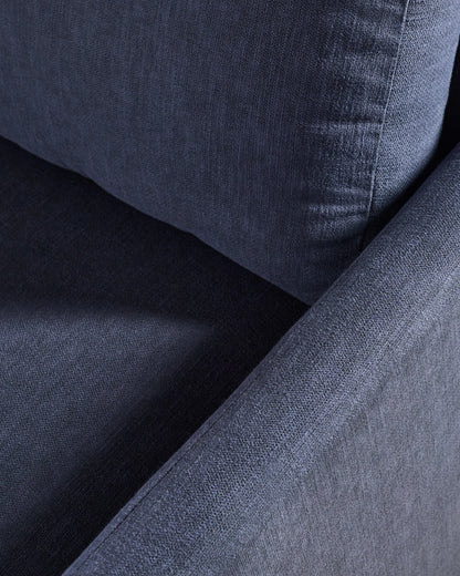 Atlas Midcentury Sofa in Performance Basketweave - 6ft / Navy