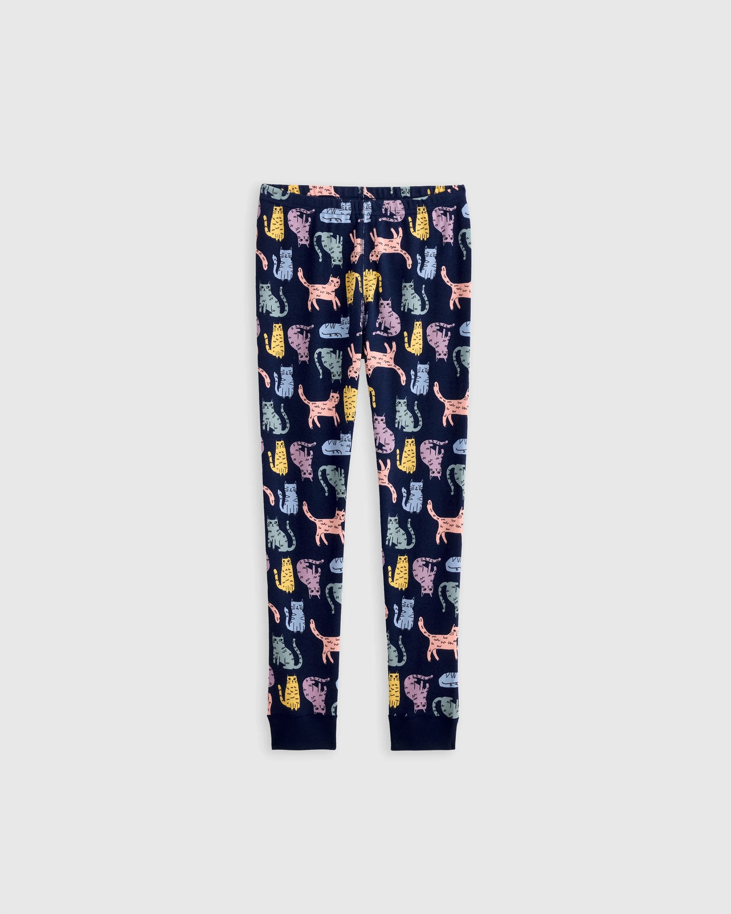 100% Organic Cotton Long Sleeve and Pant Pajama Set - 2T / Navy Stripe