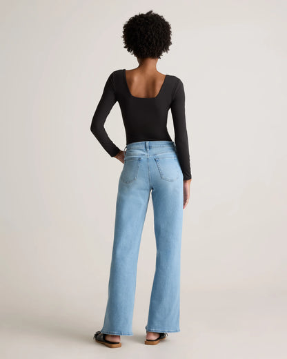Bella Stretch Wide Leg Jeans - 24 / Frosted Blue