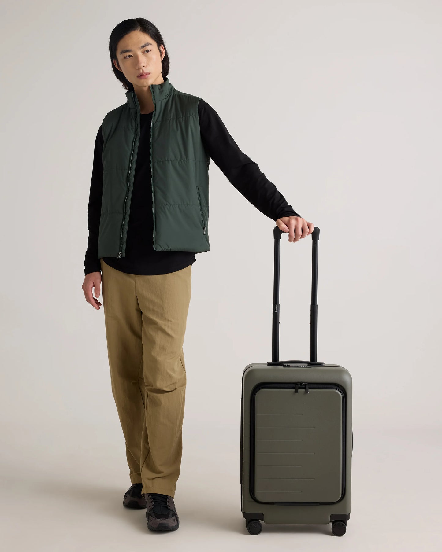 Front Pocket Carry-On Suitcase - One Size / Lavender