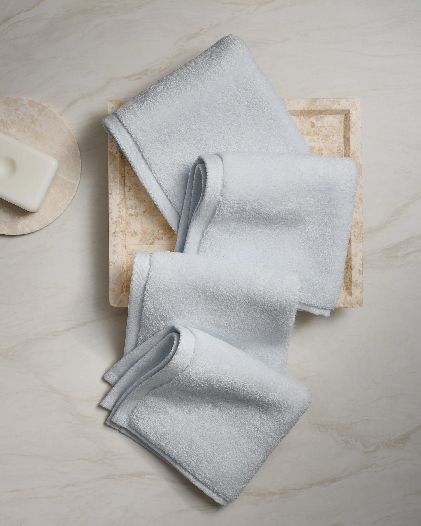 Plush Organic Turkish Cotton Washcloth (Set of 4) - One Size / White