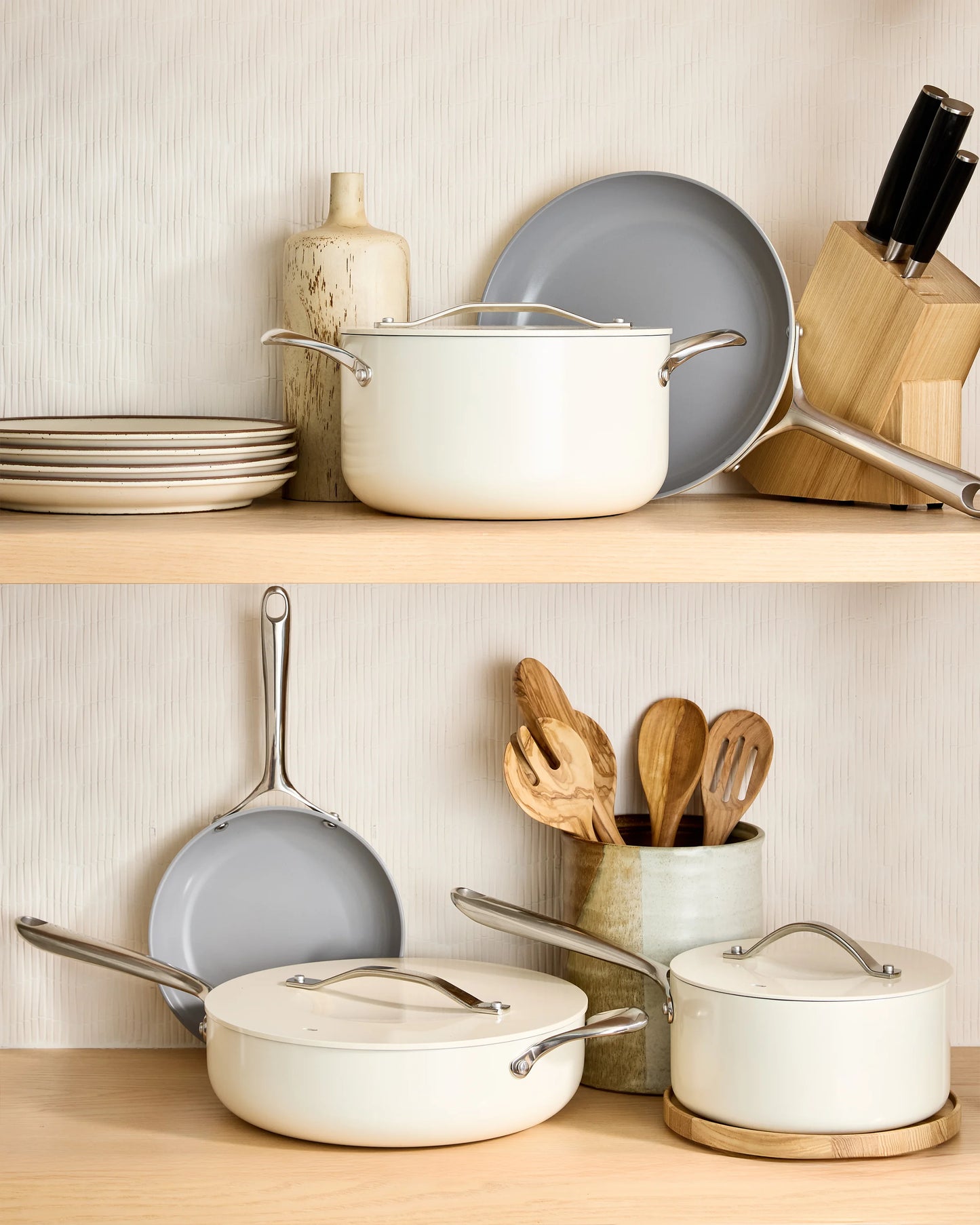 Ceramic Nonstick Saucepan: 3QT - One Size / Navy