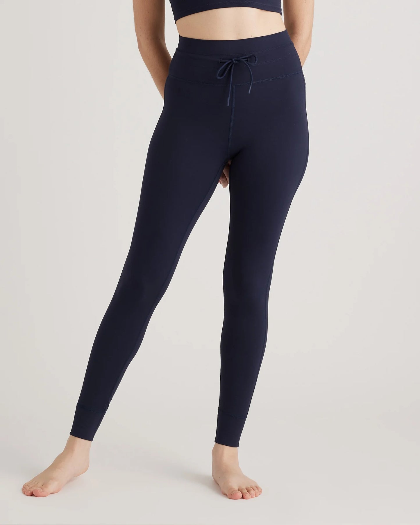 Ultra-Form Tie Waist High-Rise Legging - XS / Deep Navy