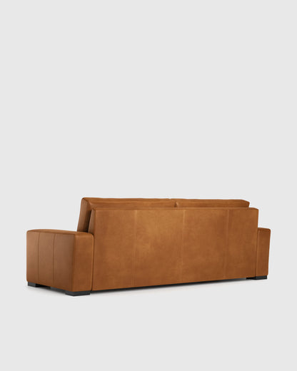 Stillman Sofa in Leather - 7ft / Auburn