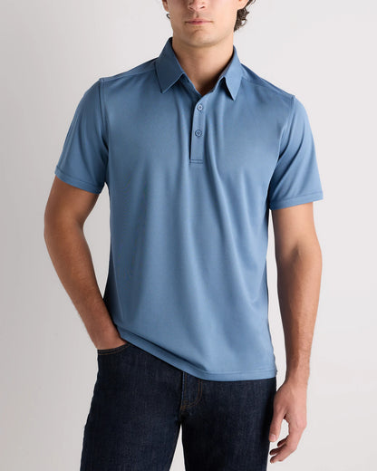 Commuter Stretch Pique Polo - S / Dark Coal