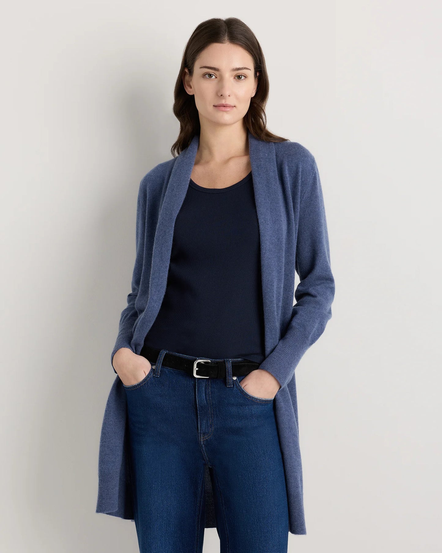Mongolian Cashmere Duster Cardigan Sweater - XS / Oatmeal