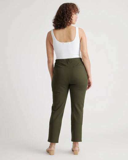 Ultra-Stretch Ponte Straight Leg 4-Pocket Pants - XS / Black