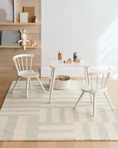 Jack Hand-Tufted Wool Rug - 3'6" x 5'6" / Blue