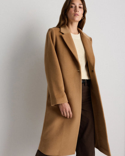 Wool Cashmere Blazer Coat - XS / Mocha Brown