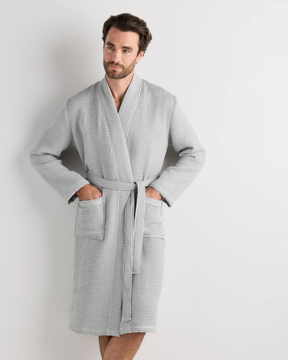Organic Turkish Waffle Robe - XS / White