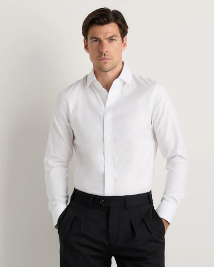 Organic Cotton Oxford Non-Iron Dress Shirt - S / Pale Blue