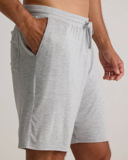 Bamboo Jersey Lounge Shorts - S / Heather Grey