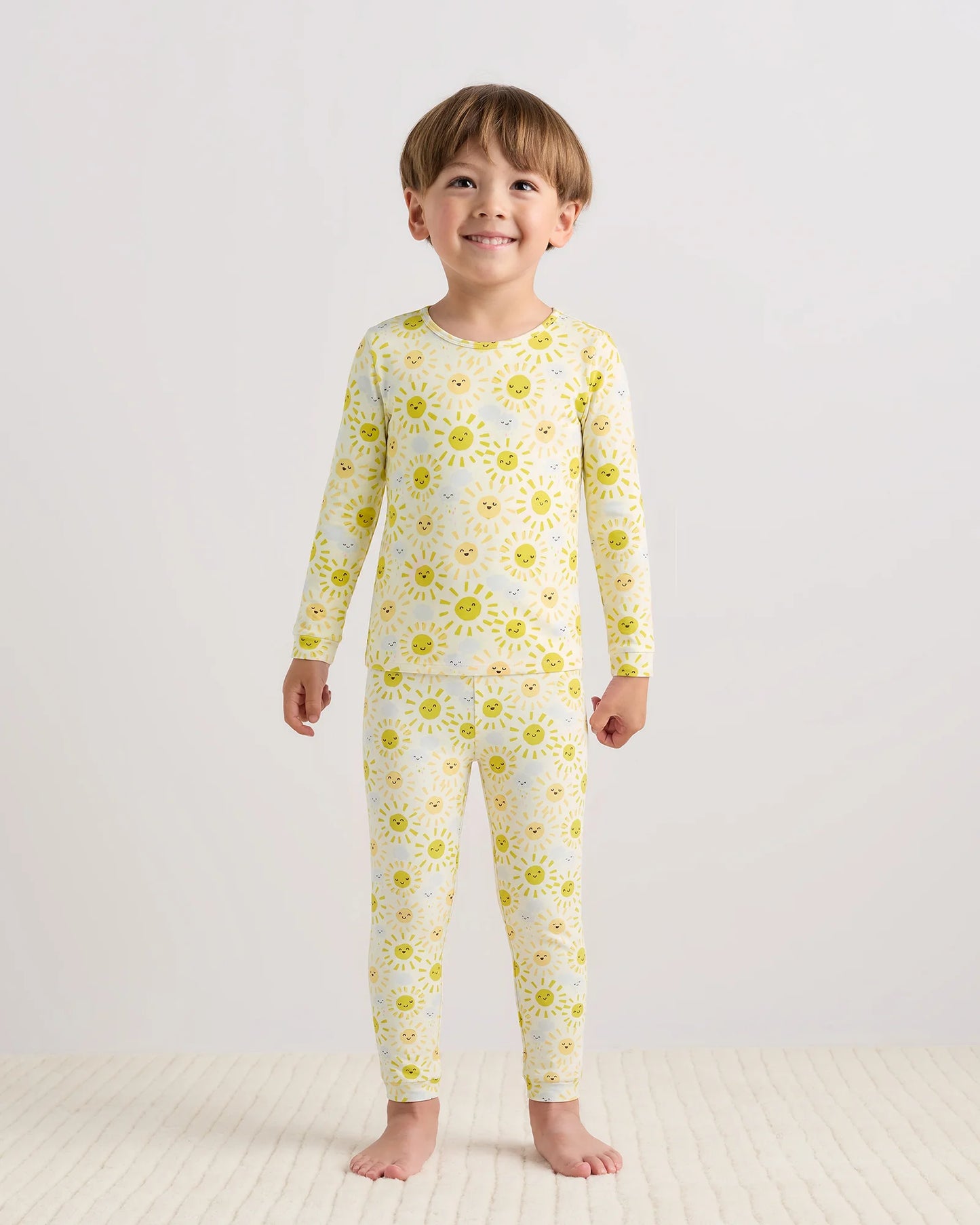 Bamboo Long Sleeve and Pant Pajama Set - 2T / Wildflower Dreams
