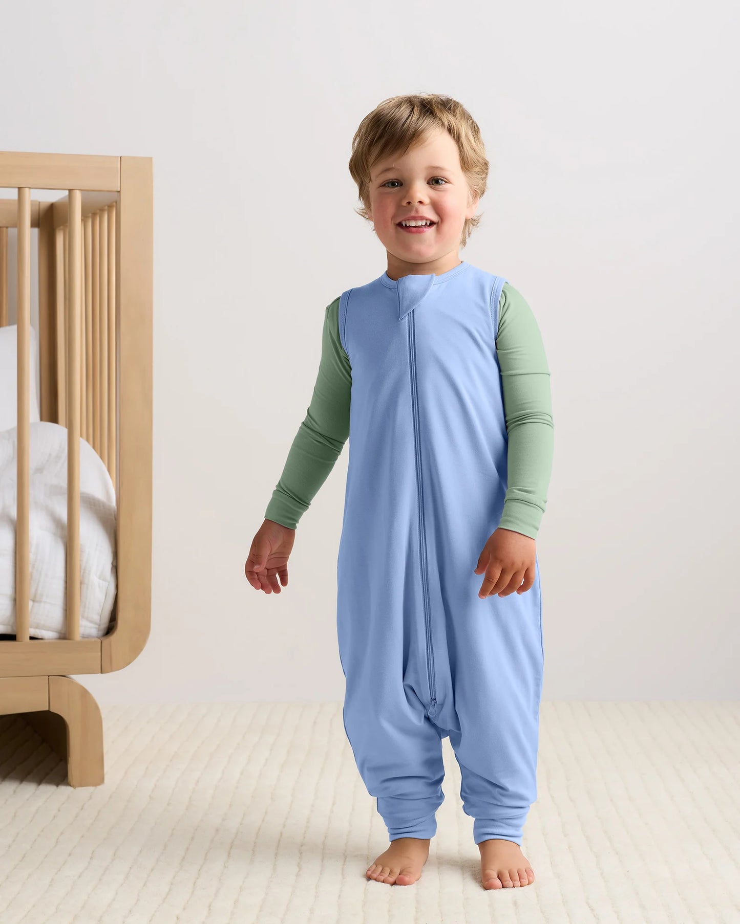 Bamboo Sleep Bag Walker 1.5 TOG - M / Colony Blue