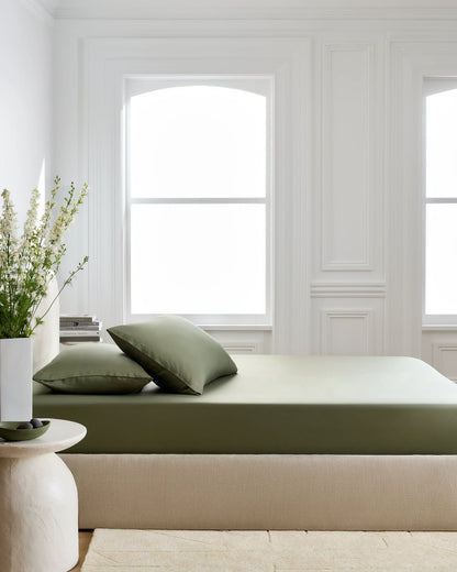Bamboo Fitted Sheet Set - Twin / Sand